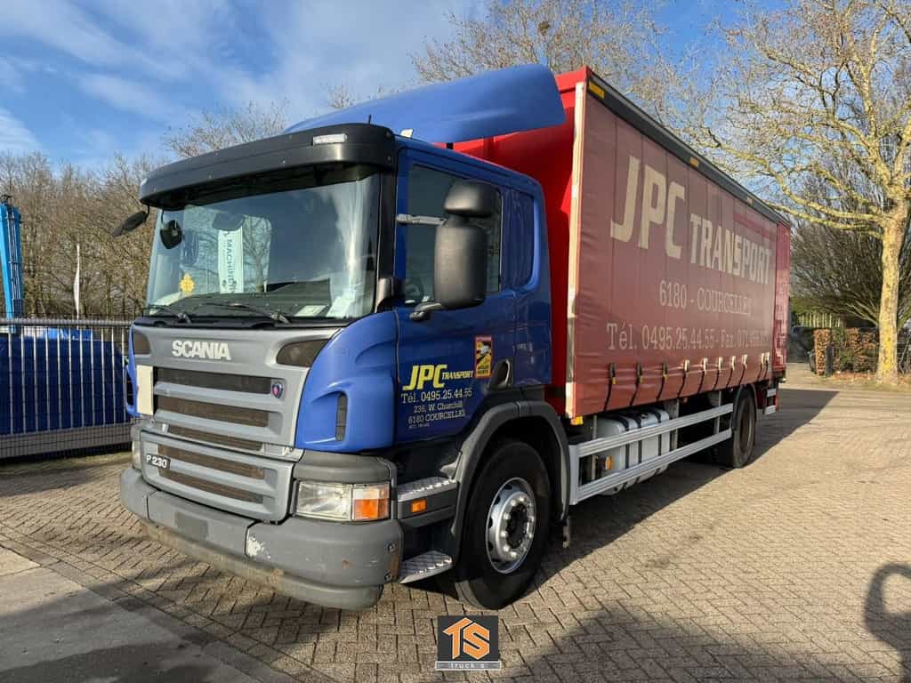 Scania P 230 EURO 4 - AUTOMATIC -  19 TON - SCHUIFZEIL/CURTAIN/GARDINEN - BELGIUM TRUCK - TOP! TS132807