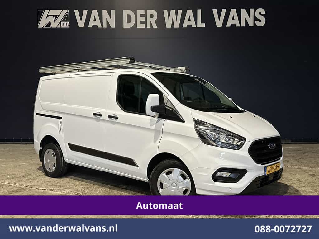 Ford Transit Custom 2.0 TDCI 130pk Automaat L1H1 Euro6 Airco | 2x zijdeur | Navigatie | LED | Cruisecontrol | Imperiaal | Stoelverwarming Trekhaak, Parkeersensoren