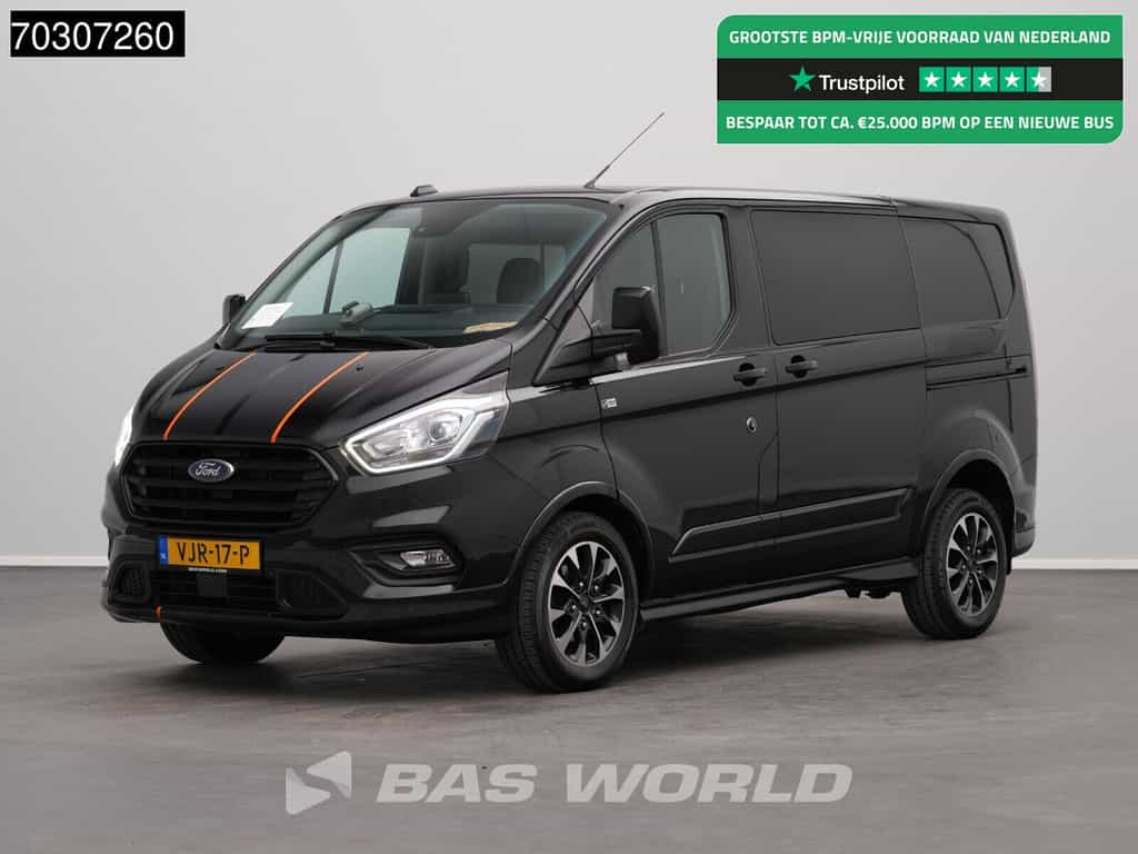 Ford Transit Custom 185pk Dubbel Cabine Automaat 2x Schuifdeur L1H1 Limited LED Xenon Navi Airco Cruise Camera Parkeersensoren Euro6 L1 DC Doka Mixto Airco Cruise control