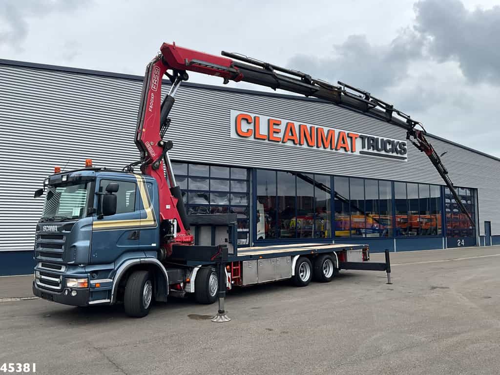 Scania R 560 V8 Fassi 80 Tonmeter laadkraan + Fly-Jib