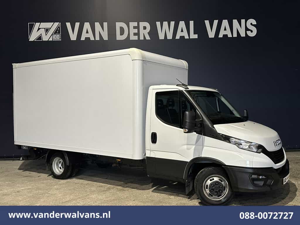 Iveco Daily 35C16H 157pk Dubbel Lucht Bakwagen Laadklep Euro6 Airco | 910kg laadvermogen Bijrijdersbank