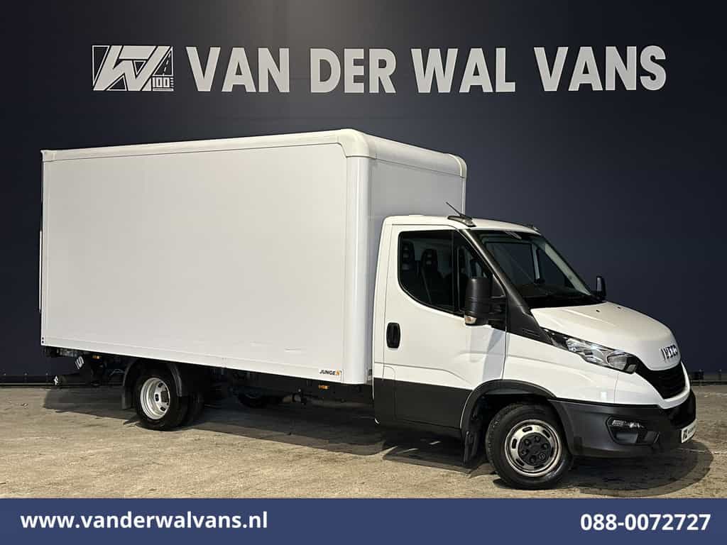 Iveco Daily 35C16H 157pk Dubbel Lucht Bakwagen 4.35m lang Laadklep Euro6 Airco | Bijrijdersbank