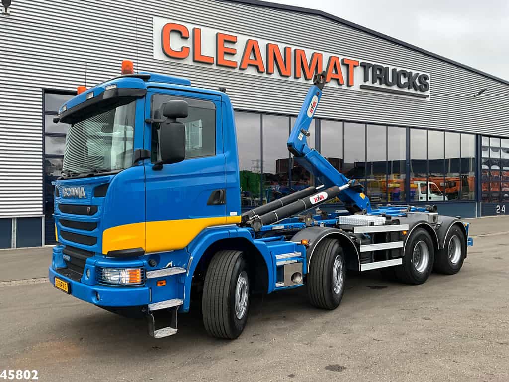 Scania G490 8x4 Euro 6 Hyvalift 30 Ton haakarmsysteem