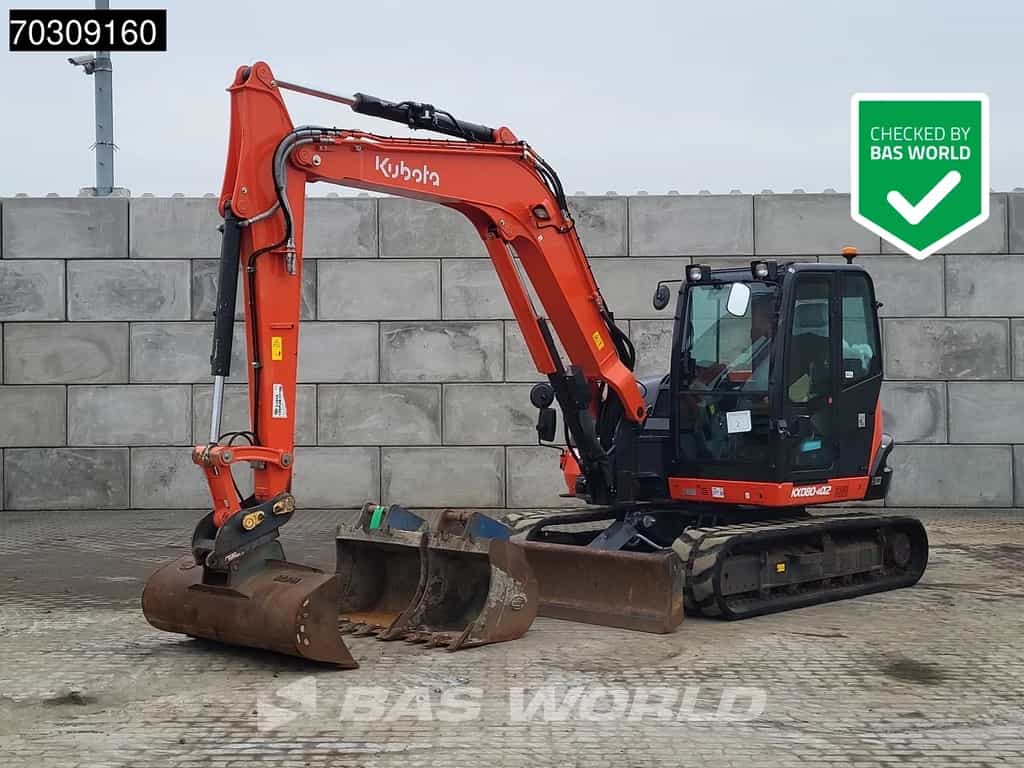 Kubota KX080 -4a2 A/C - 3 Buckets
