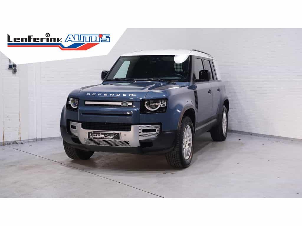Landrover Defender 3.0 D250 110 Grijs Kenteken 3-Zits Leder Zwart 360 Camera, Navi, Apple Carplay, LED Koplampen
