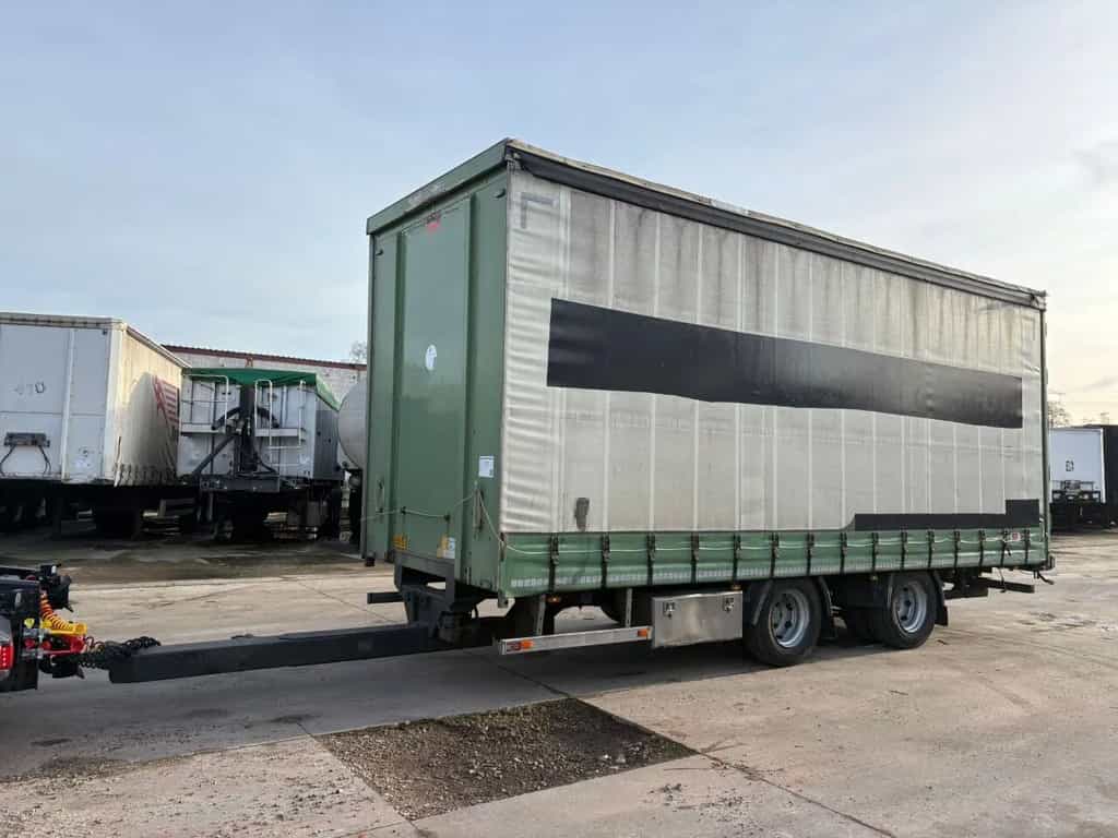 Pacton 2AS 7.4M Jumbo Schuifzeilen+Schuifdak Hardhouten vloer Liftas curtain side trailer