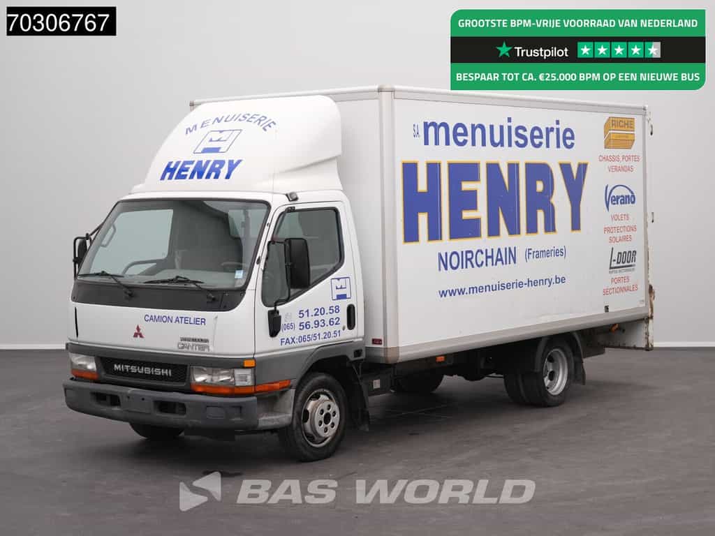 Mitsubishi Canter 125pk 3.0L Bakwagen Achterdeuren Dubbellucht 3,5t Trekhaak Airco Airco Trekhaak
