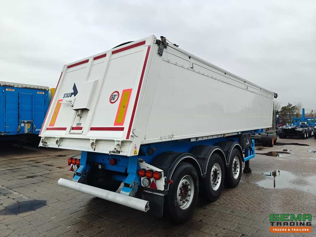Stas S300CX 3-Assen SAF - Kipper 30m³ - ALU/ALU - TeflonVloerPlaat - Schijfremmen - Alcoa