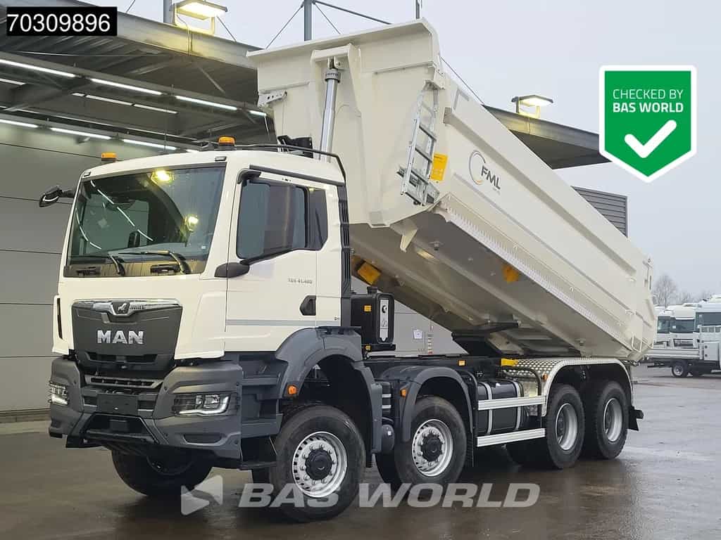MAN TGS 41.480 8X8 NEW 8x8! 19m3 tipper Steelsuspension Big-Axle Automatic Euro 6