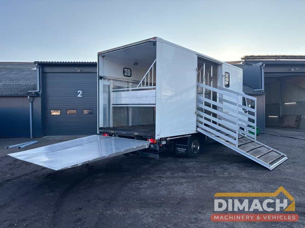 DAF AE45BF Paardenwagen 4 paarden plekken + men kar laadlift - NL truck - weinig km - Euro3 DM1005