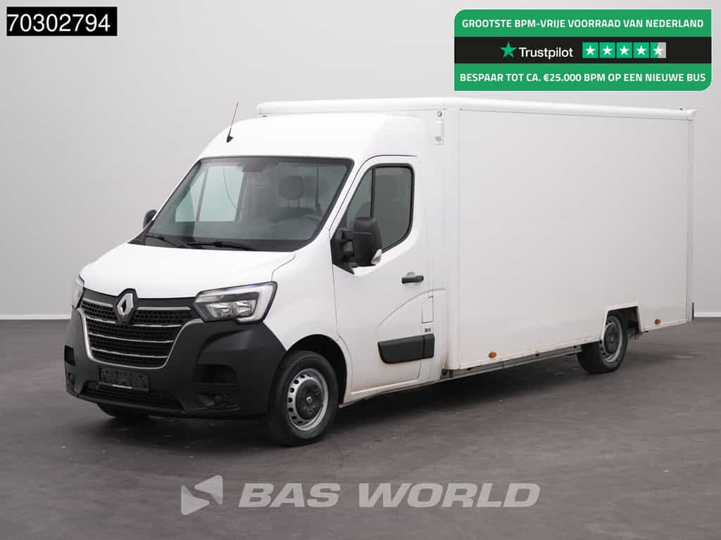 Renault Master 145PK Bakwagen Achterdeuren LED Airco Cruise Euro6 Meubelbak Koffer Airco Cruise control