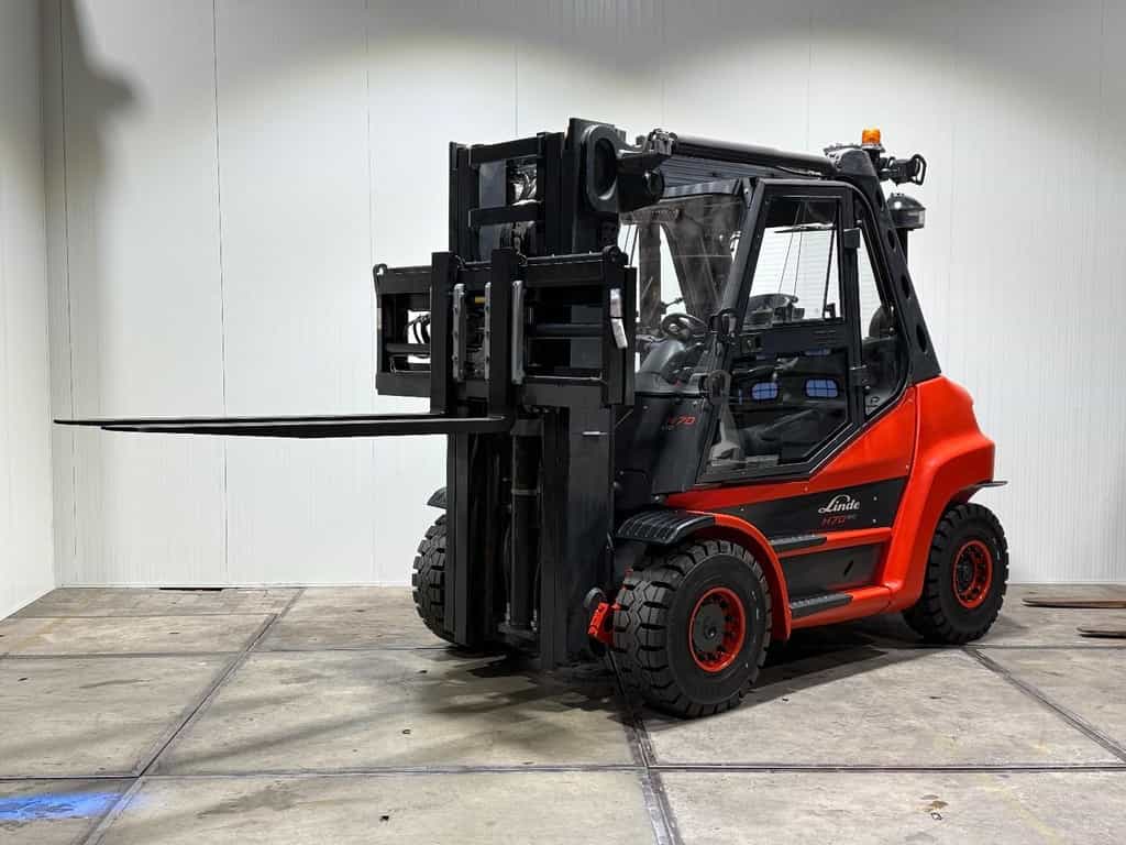 Linde H70D Triplex Vorkversteller Sideshift Nieuwe banden [[BJ2022]] HL1156