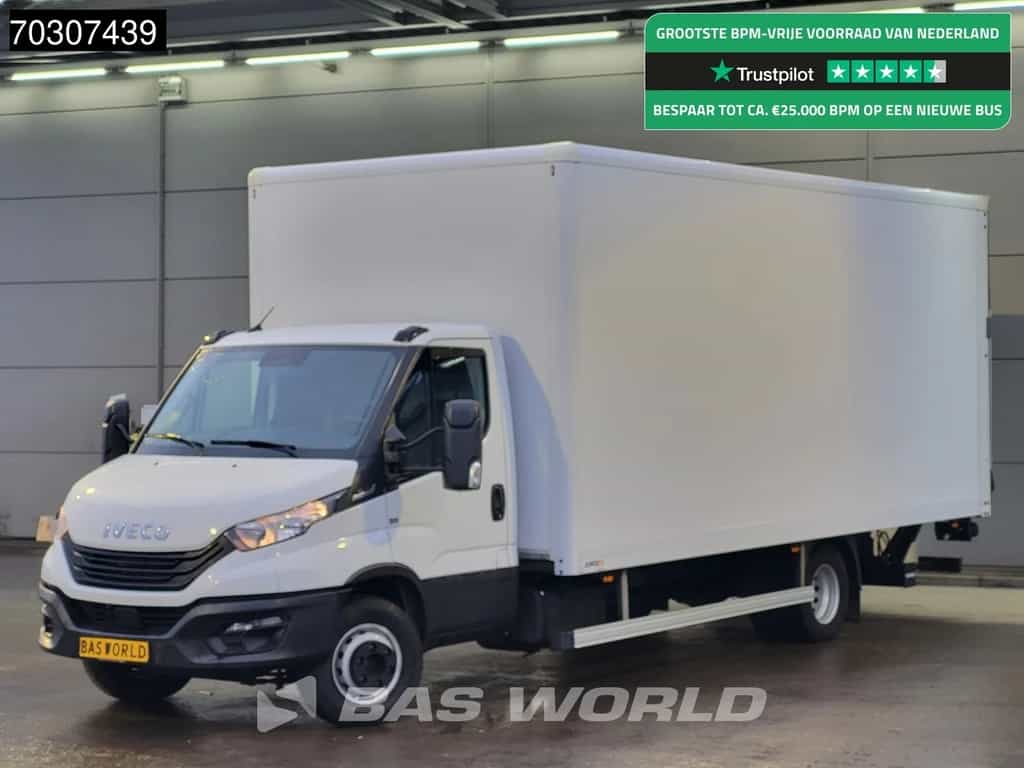 Iveco Daily 70C18 3.0L 1000KG Laadklep Automaat Luchtvering Dubbellucht Bakwagen Airco Cruise 180PK Euro6 Meubelbak Koffer Airco Cruise control