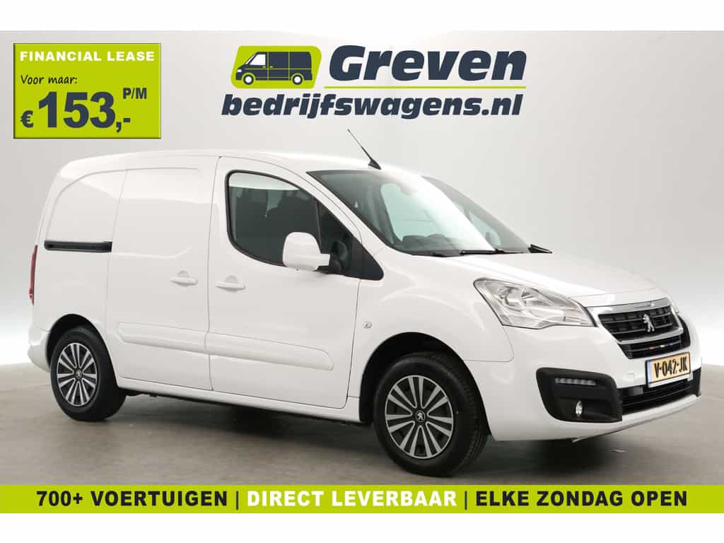 Peugeot Partner 1.6 BlueHDi | MARGE | 3-Zits | Airco | Cruise | Trekh. | Carplay | Navi | Parkeersens.