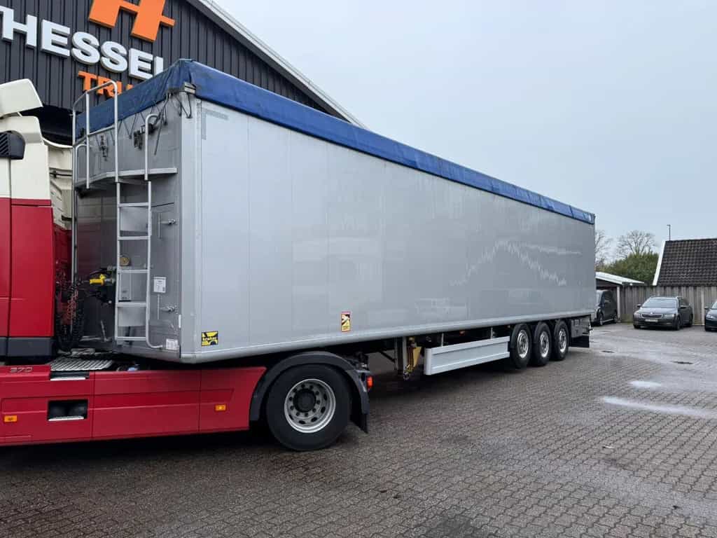 Kraker CF 200 92m3 Cargo Floor Liftas Alcoa Zilver metallic walking floor semi-trailer
