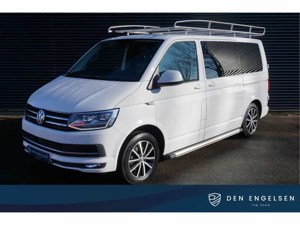 Volkswagen Transporter 150pk L1 Highline 2x schuifdeur Glaslook Navigatie Apple carplay Camera Trekhaak Imperiaal