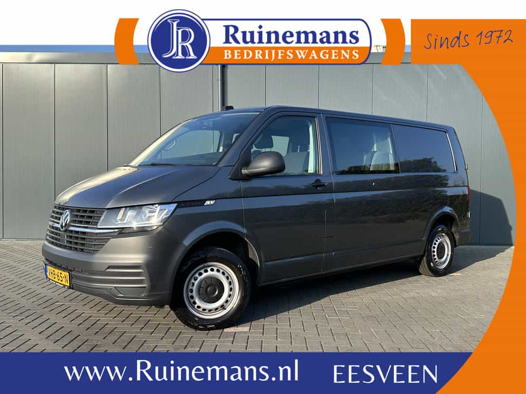 Volkswagen Transporter 2.0 TDI / L2H1 / !! 23.221 KM !! / DUBBEL CABINE / CAMERA / TREKHAAK / AIRCO / 6 PERSOONS DUBBELE CABINE