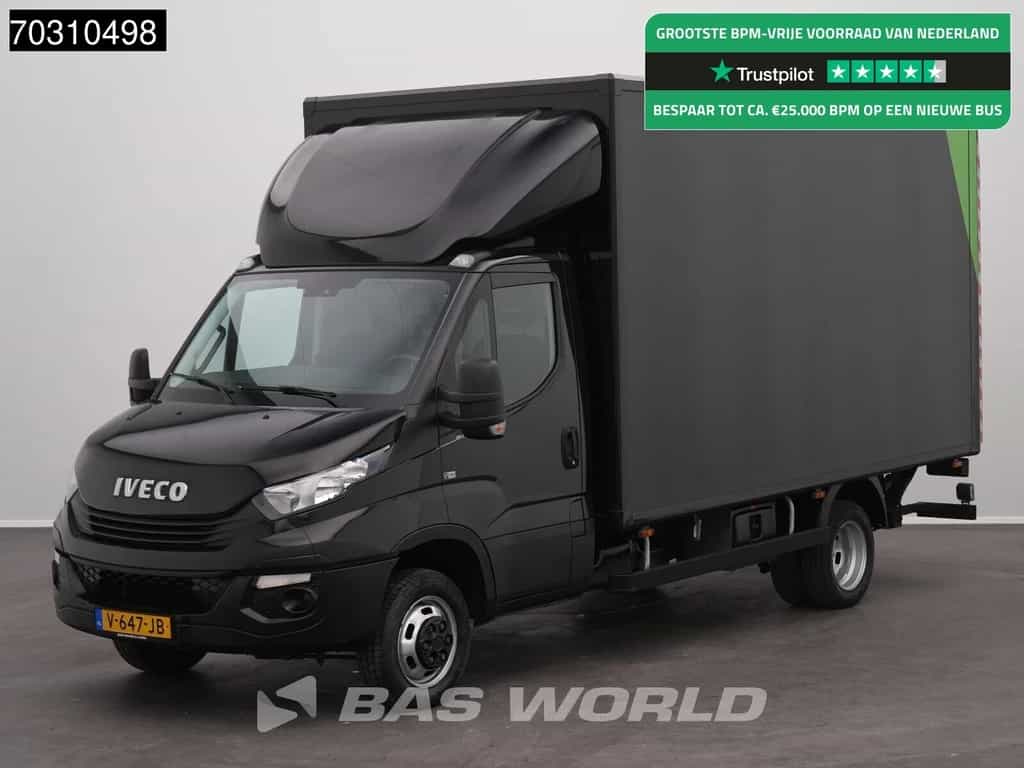 Iveco Daily 50C15 3.0L XXL 230cm Laadklep 1000KG 3,5t Trekhaak Dubbellucht Bakwagen 150PK Navi Airco Cruise Camera APK 09-2026 Euro6 Meubelbak Koffer Airco Trekhaak Cruise control