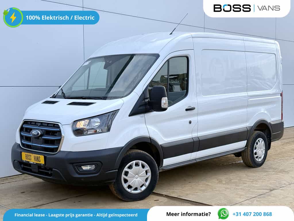 Ford e-Transit 68kWh 184PK 317km WLTP 135kWh Snelladen L2H2 Climate Control Cruise Control Tachograaf Camera Stoelverwarming Parkeersensoren voor achter