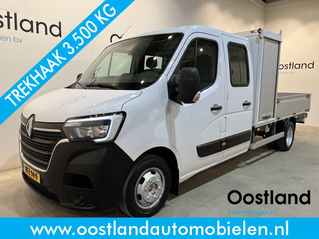 Renault Master 2.3 dCi 145 PK L4 DL RWD DC Dubbel Cabine Open Laadbak / Euro 6 / Trekhaak 3500 KG / Airco / Cruise Control / 27.300 KM !!