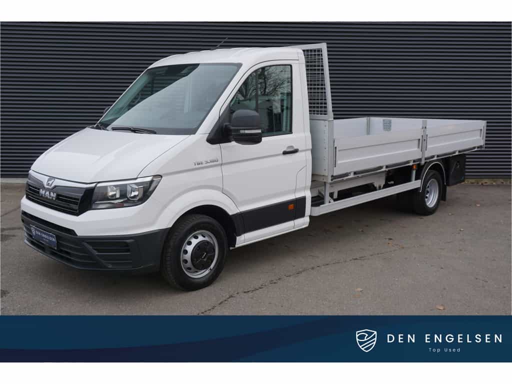 Man TGE 5.180 180pk Open laadbak Airco Cruise control 3500kg Trekhaak Euro6  3-zits