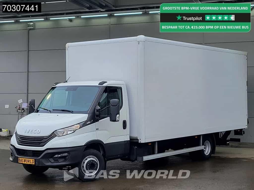 Iveco Daily 70C18 3.0L 1000KG Laadklep Automaat Luchtvering Dubbellucht Bakwagen Airco Cruise 180PK Euro6 Meubelbak Koffer Airco Cruise control