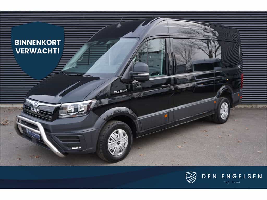 MAN TGE 140pk Facelift L3H3/L2H2 Navigatie Trekhaak Apple Carplay Camera Betimmering Cruise control 3-zits  Stoelverwarming Bullbar