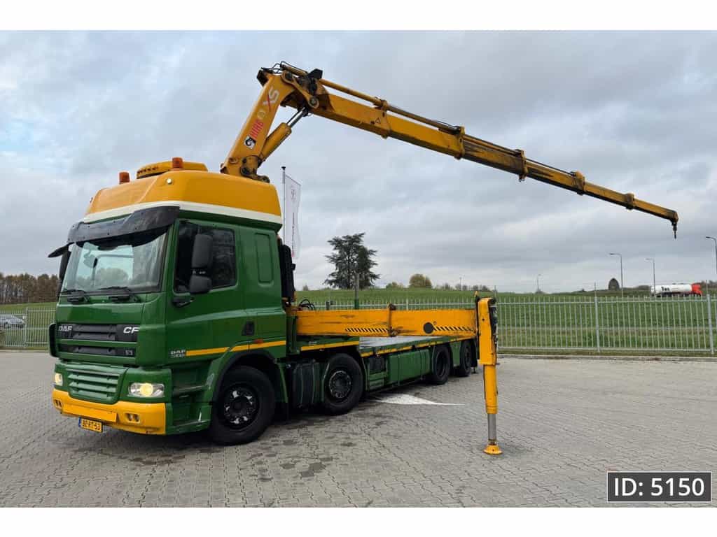 DAF CF 85.410 SC, Euro 5, 8x2 / Hiab 422 EP5 + Radio / 5x extendable