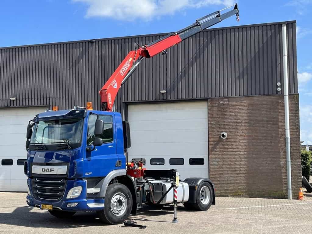 DAF CF 370 FT / Fassi F155A kraan crane / Radio remote / Only 363.177 km / WB: 400 / Euro6 / 2018 / NL Truck HT1129-K