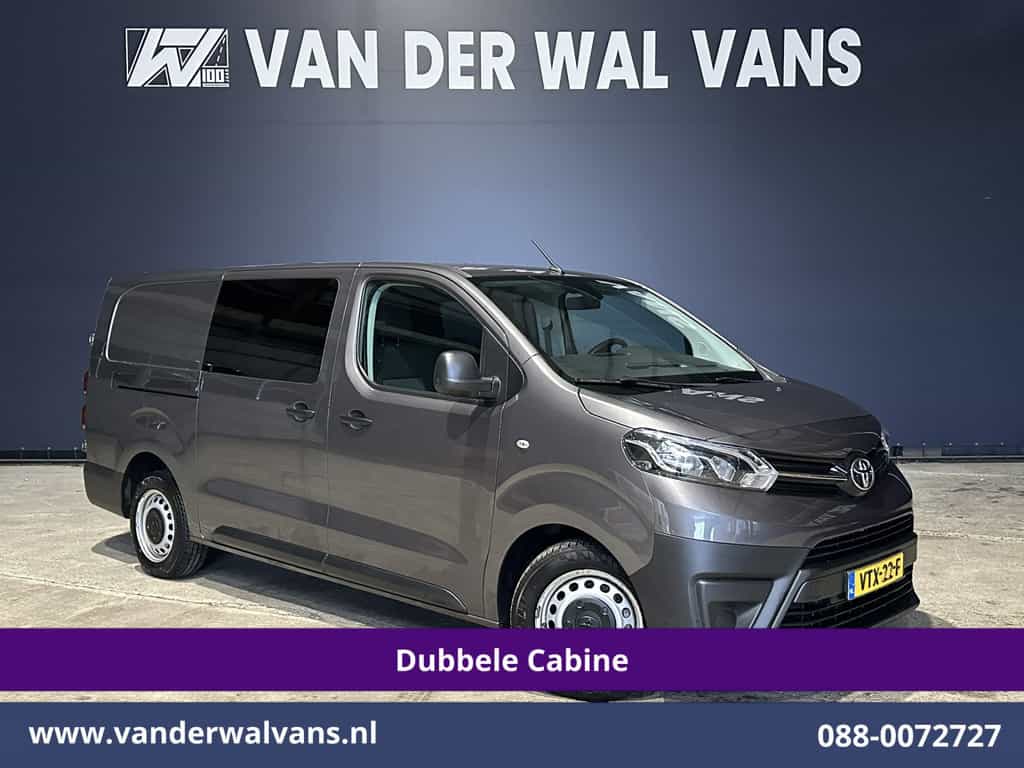 Toyota PROACE Worker 2.0 D-4D 145pk L3H1 Dubbele Cabine Euro6 Airco | 6-Zits | Navigatie | Apple Carplay | Cruisecontrol Android Auto, Parkeersensoren