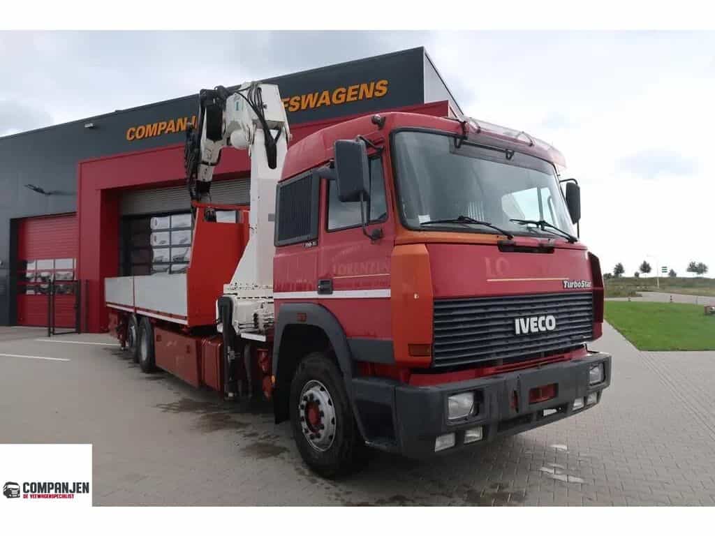 IVECO Turbostar 190.36 190-36 - 1992 - Bonfiglioli 25mtr - totally com flatbed truck