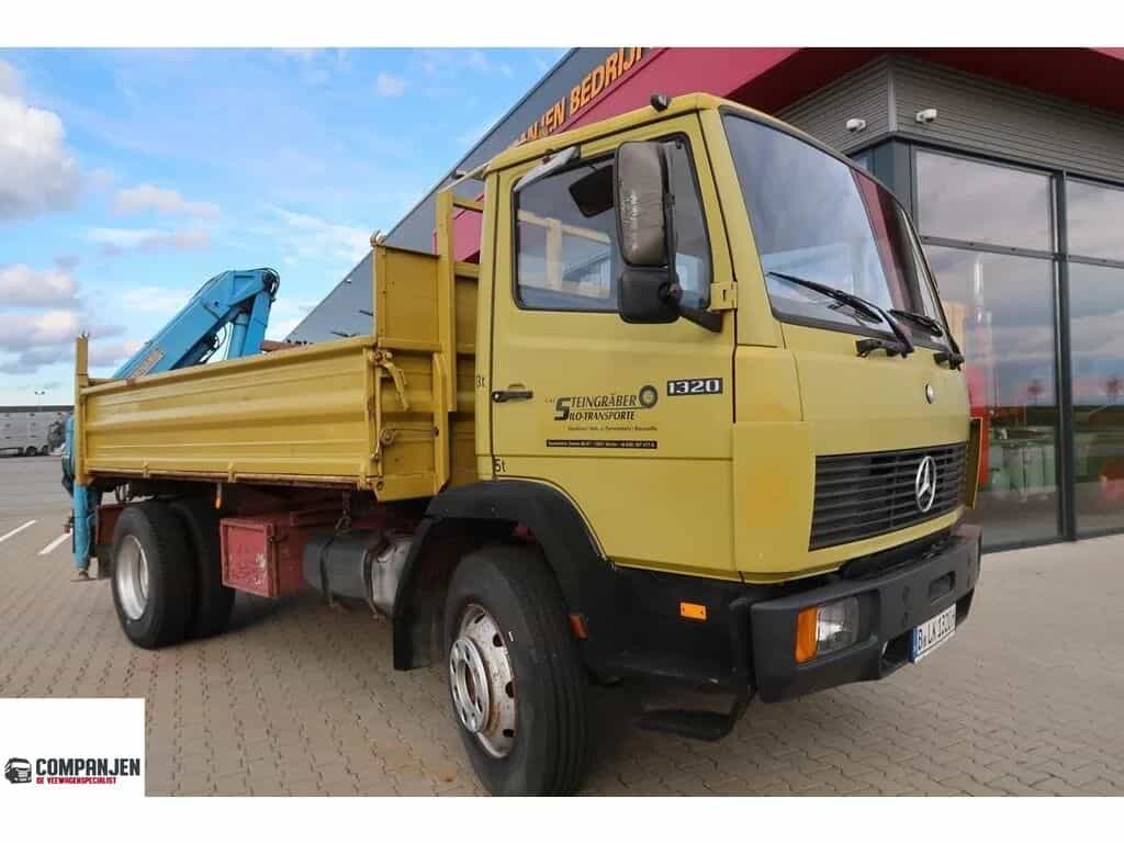 Mercedes-Benz SK 1320 SK1320 - 1988 - Side tipper - Meiller crane - Oldtimer dump truck
