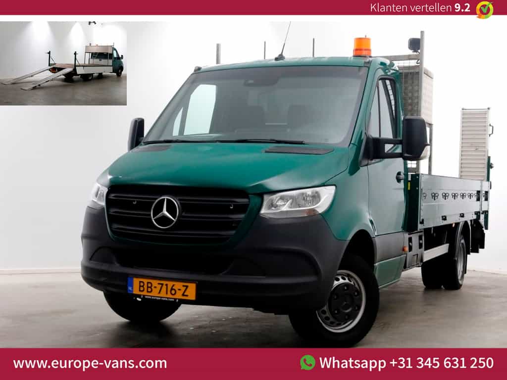 Mercedes-Benz Sprinter 516 CDI 163pk E6 Open Laadbak/Oprijwagen 2760kg laadvermogen 10-2020