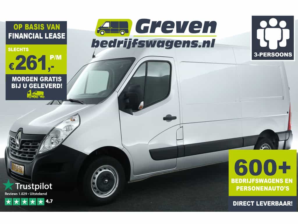 Renault Master T33 2.3 dCi L2H2 Airco Cruisecontrol 3 Persoons Elektrpakket Schuifdeur