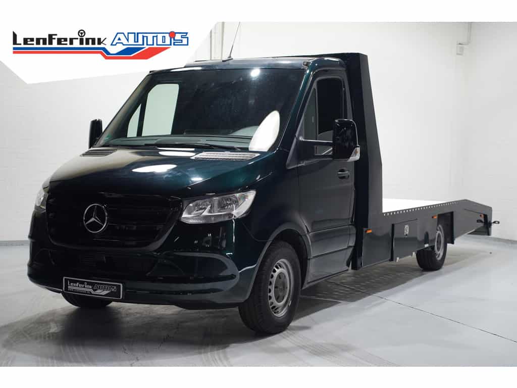 Mercedes-Benz Sprinter 316 CDI 163 pk Autotransporter Luchtvering Trekhaak 3.500 kg, Bumper in Kleur, Zwarte Grille, 2-Zits