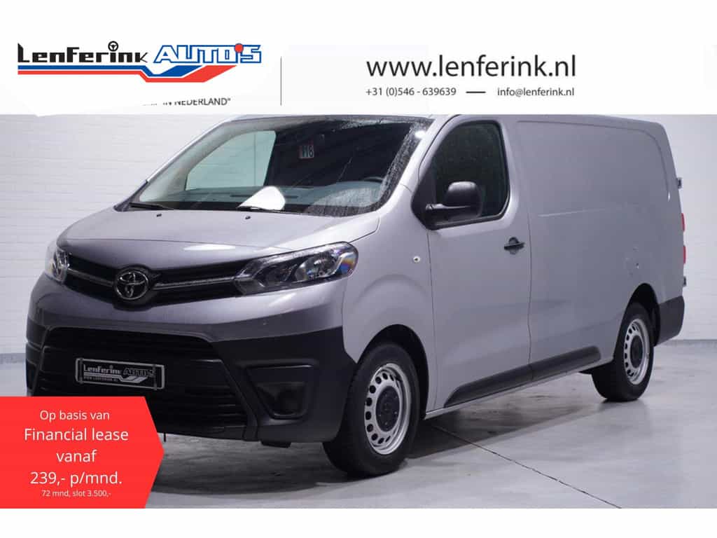 Toyota PROACE 2.0 D-4D 122 pk L3 va 239,- p/mnd, Navi, Trekhaak Laadruimte Pakket, PDC achter, 3-Zits, NAP