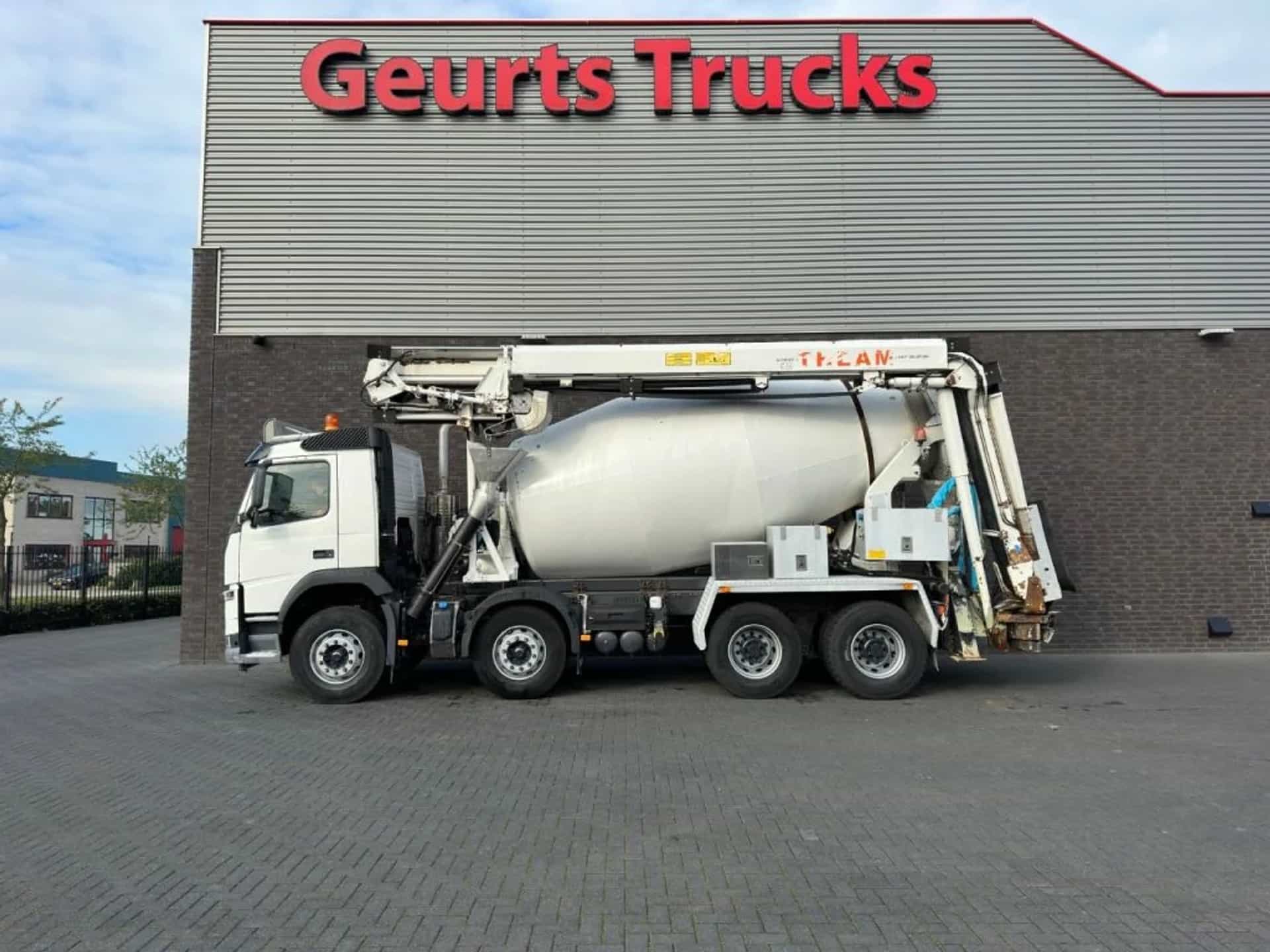 Volvo  FM 410 8X4 + STETTER 9 M3 MIXER/MISCHER + THEAM 15 M TRANSPORTBAND/BELT