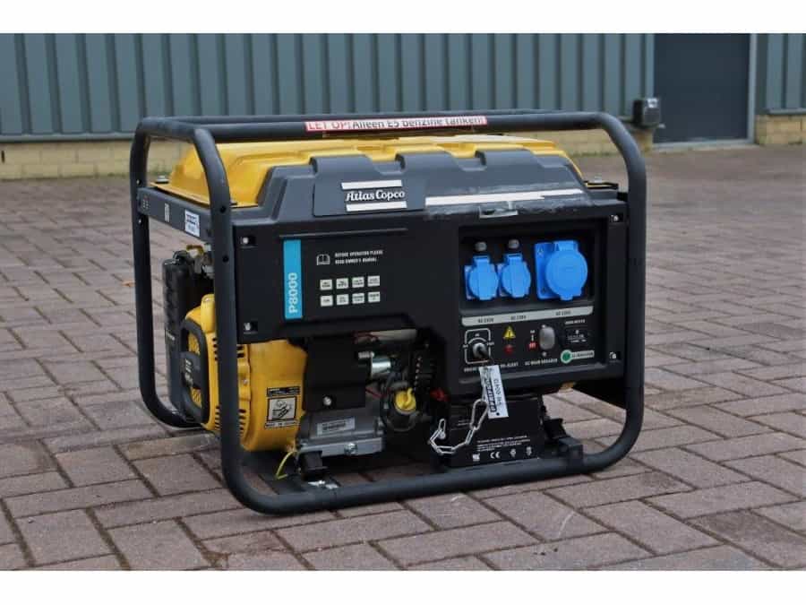 Atlas Copco P8000 Valid inspection, *Guarantee! Gasoline, 6.5