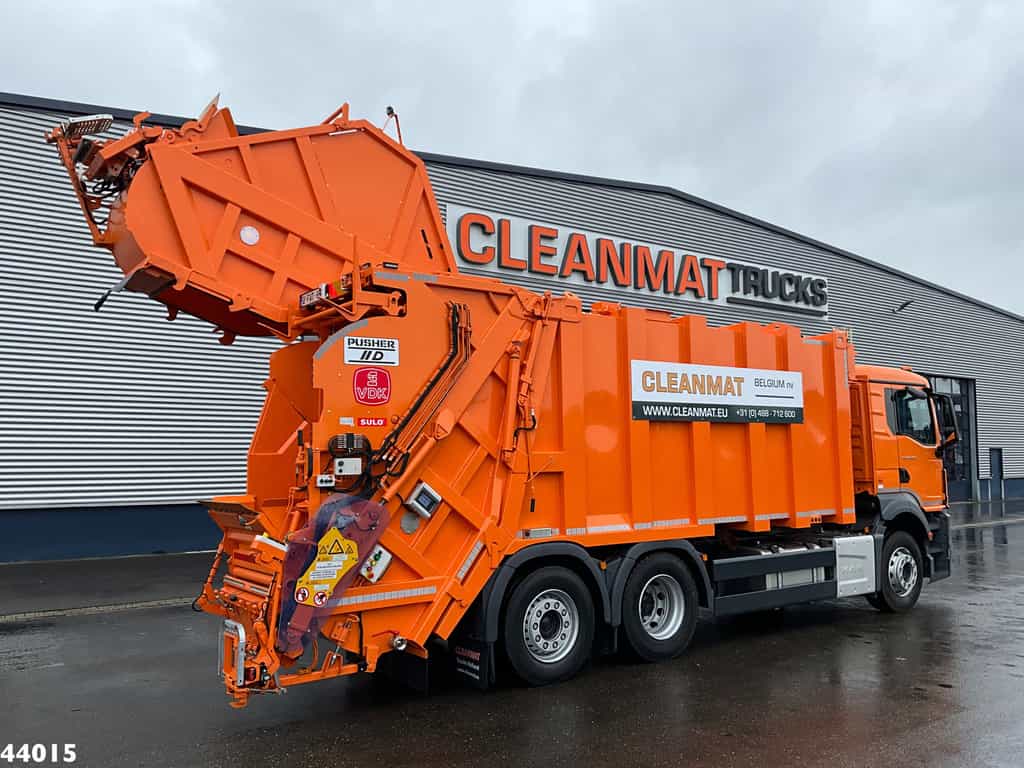 MAN TGS 26.360 VDK 21m³, 2 compartimenten + weighing system