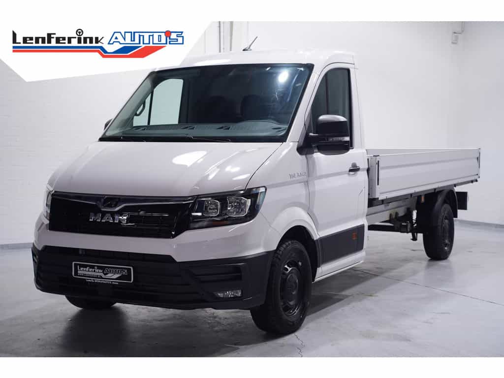 MAN TGE 2.0 TDI 140 pk L4 Pick Up / Open Laadbak Airco, Apple Carplay, Cruise Control, Geveerde Stoel, LxBxH 430x203x40 cm, 3-Zits