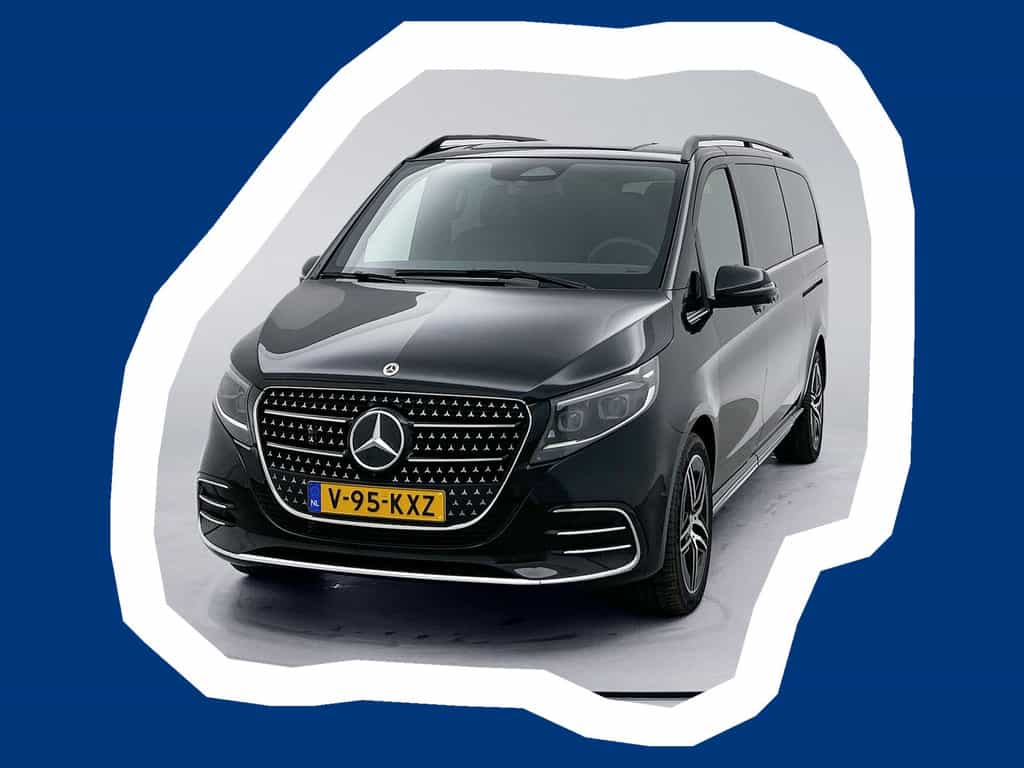Mercedes-Benz V-klasse 300d 4-MATIC Extra Lang AMG Avantgarde BPM-Vrij Dubbele Cabine 360 Graden Camera Elektrische Schuifdeuren Multibeam LED Adaptieve Cruise Control