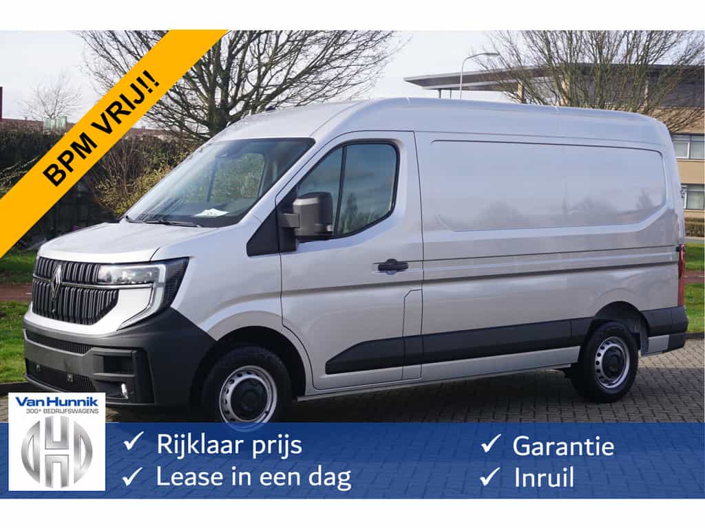 Renault Master T35 170PK L2H2 BPM VRIJ!! 10" R-Link Navi, Camera, LED, 270° Deur!! NR. 968
