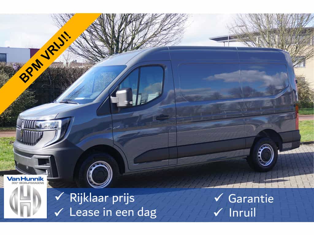 Renault Master T35 170PK L2H2 BPM VRIJ!! 10" R-Link Navi, Camera, LED, 270° Deur!! NR. 978