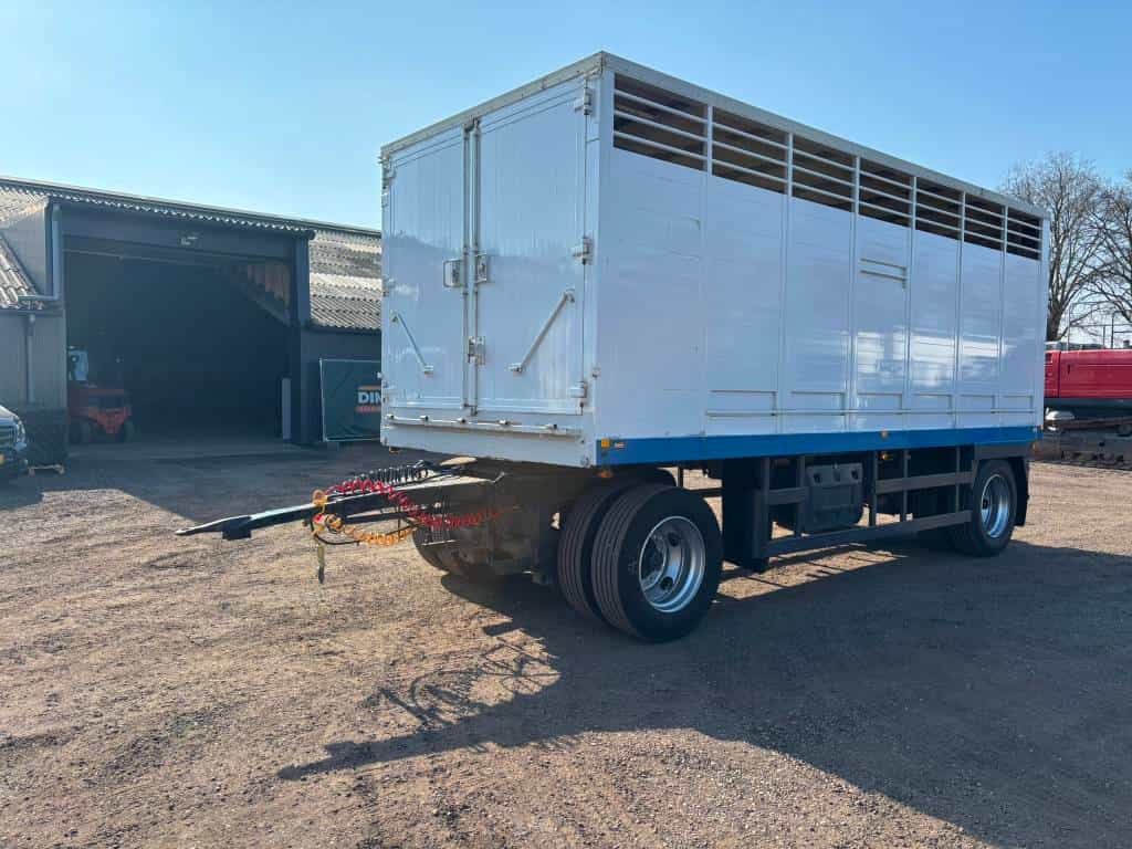 Leveques Veetransport aanhanger, livestock trailer 1 laag!