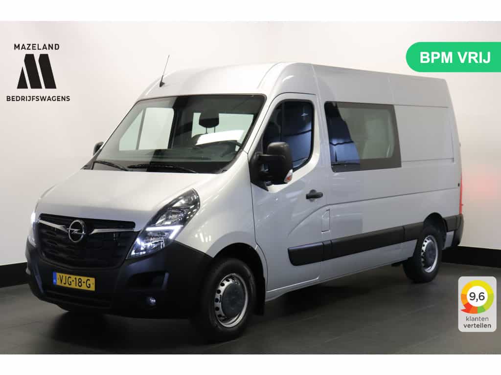 Opel Movano 2.3 Turbo L2H2 150PK Dubbele Cabine EURO 6 - Airco - Navi - Cruise - €20.950,- Excl.