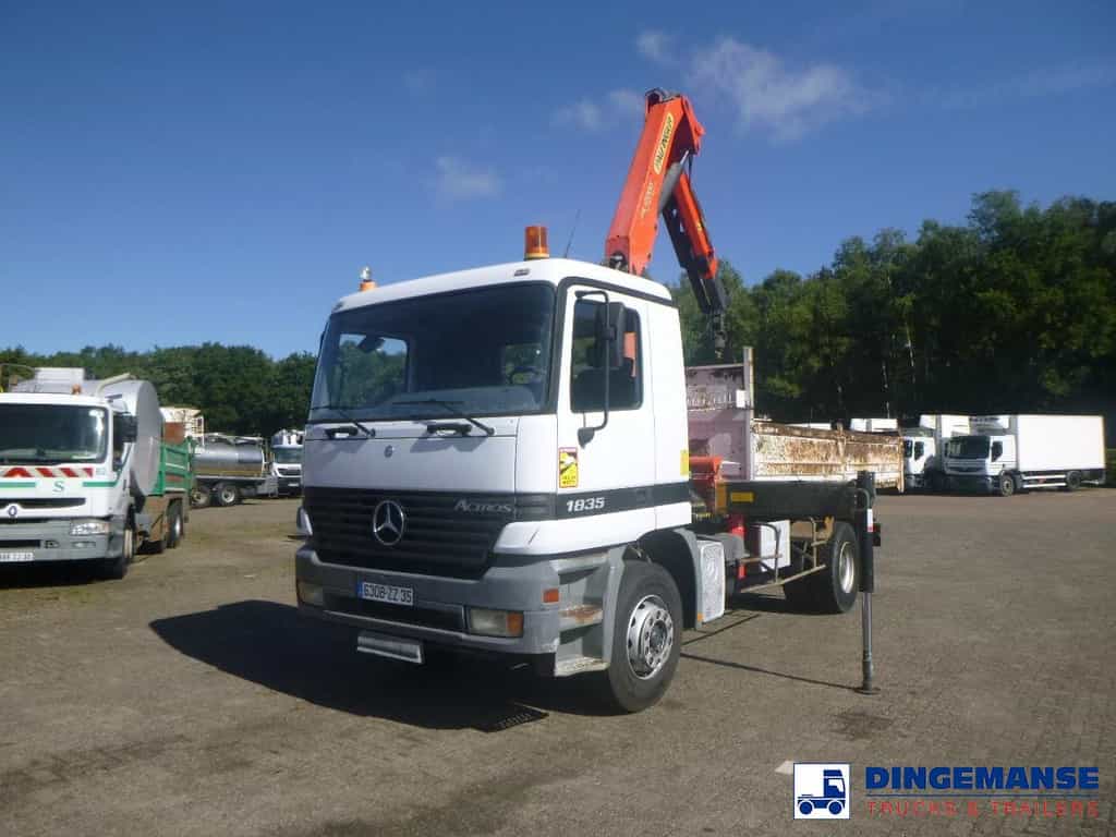 Mercedes Actros 1835 4x2 tipper + Palfinger PK12000