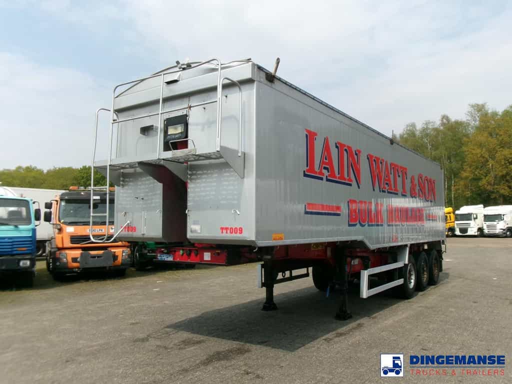 Montracon Tipper trailer alu 55 m3 + tarpaulin