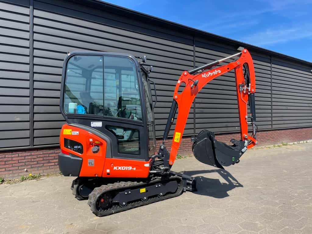 Kubota KX019 minigraver NIEUW sloop / sorteer functie €460 LEASE