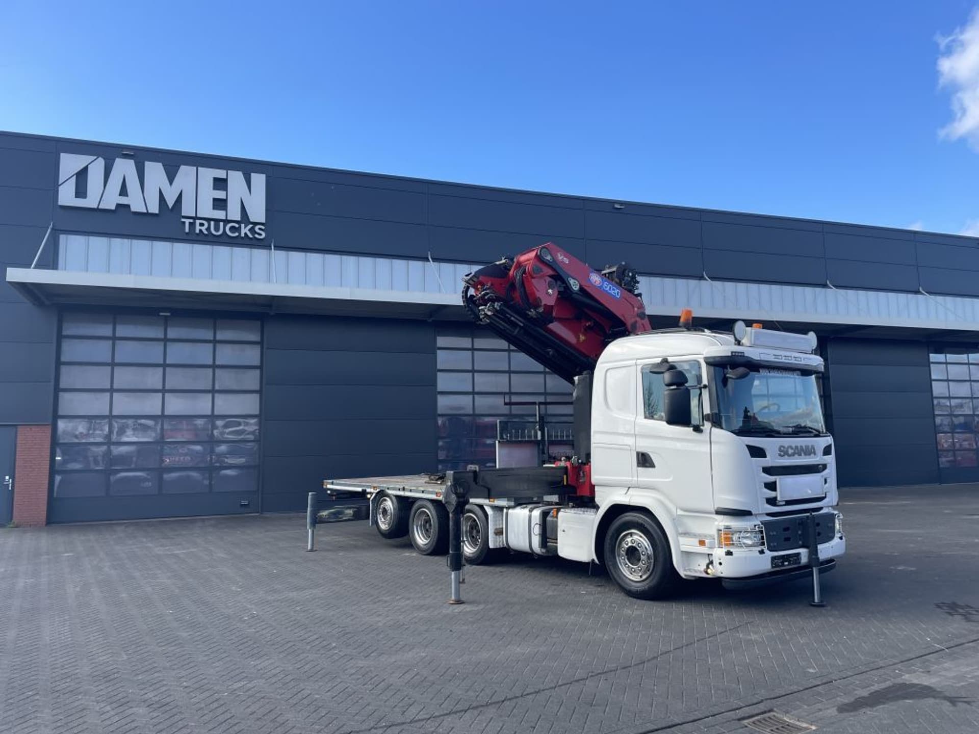 Foto 4 van Scania G 490 8x4 Euro 6 HMF 6020-K6 + JIB FJ 1200-K6