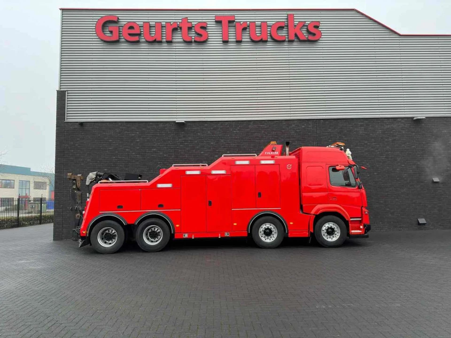 Foto 4 van Volvo FMX 540 8X4 + FALKOM FAW 25000 BERGINGSWAGEN/ABSCHLEPPWAGEN/RECOVERY TRUCK/DEPPANNAGE